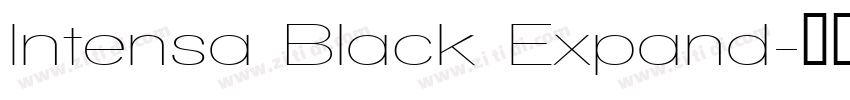 Intensa Black Expand字体转换